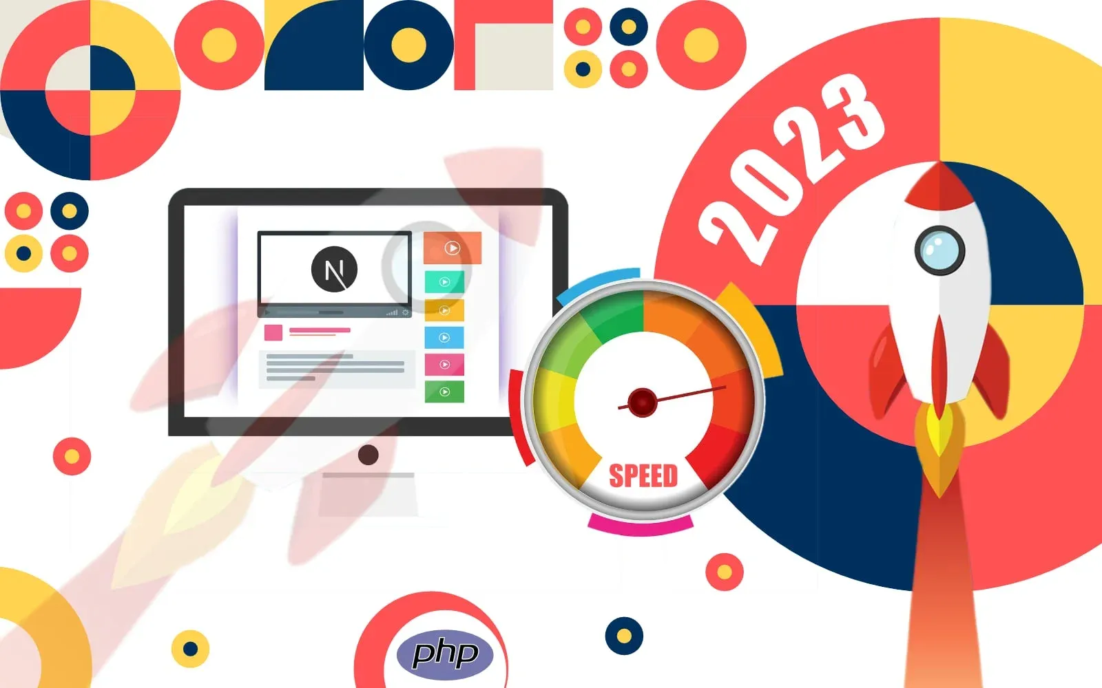 Speed Test 2023:  Next.js versus PHP 8 versus PHP 7
